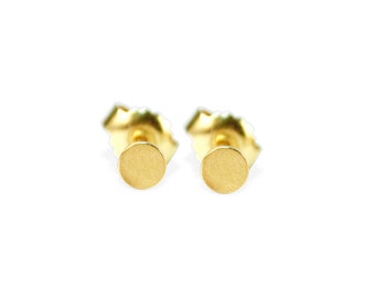 earrings: studs dots small - 18k gold