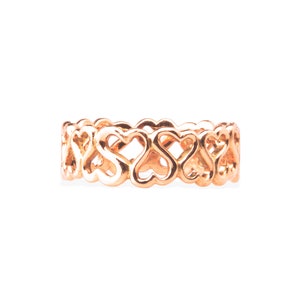 ring hearts - rose gold