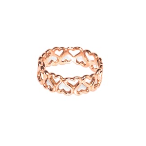 ring hearts rose gold image 6