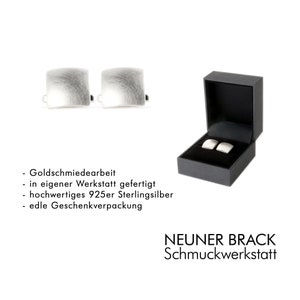 cufflinks Square matted 925 silver zdjęcie 2