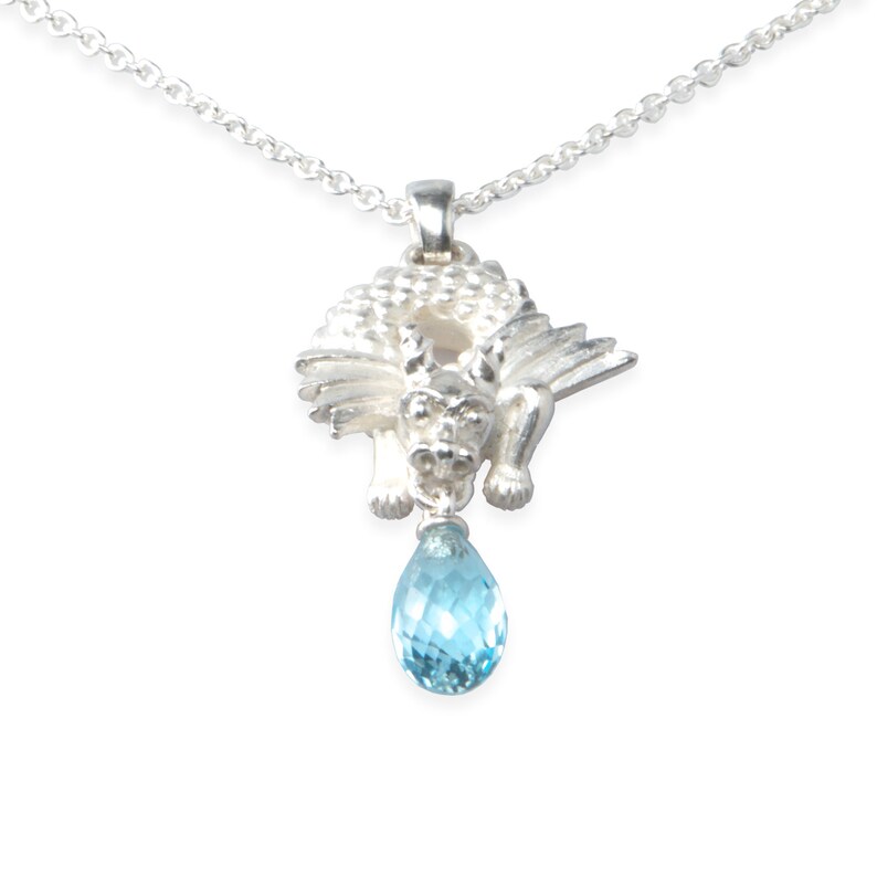 necklace with pendant: dragon sterling image 4