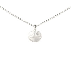 necklace with pendant: sea shell silver image 3
