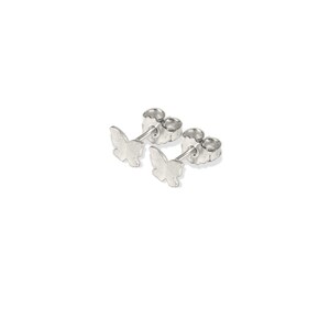 earrings: studs butterfly mini silver image 6