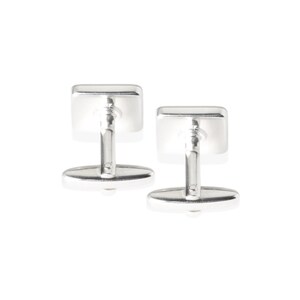 personalized cufflinks small initials square image 7