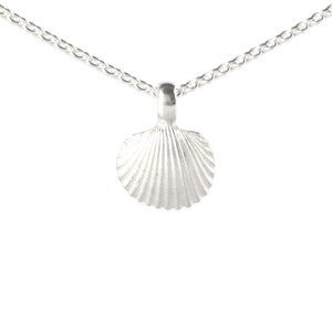 necklace with pendant: sea shell silver image 1