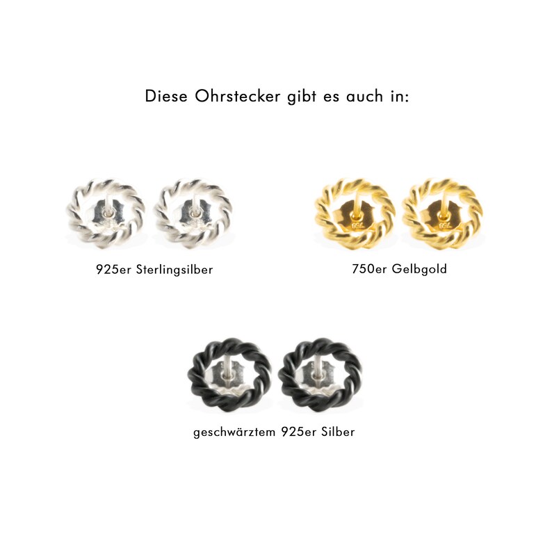 earrings: studs Filigree1 groß 18k gold image 9