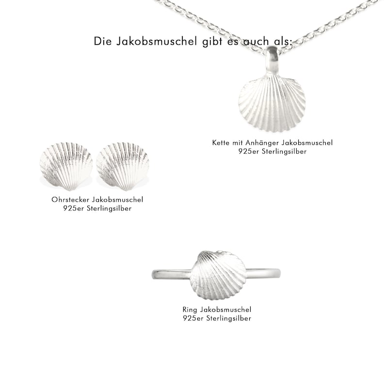 necklace with pendant: sea shell silver image 10