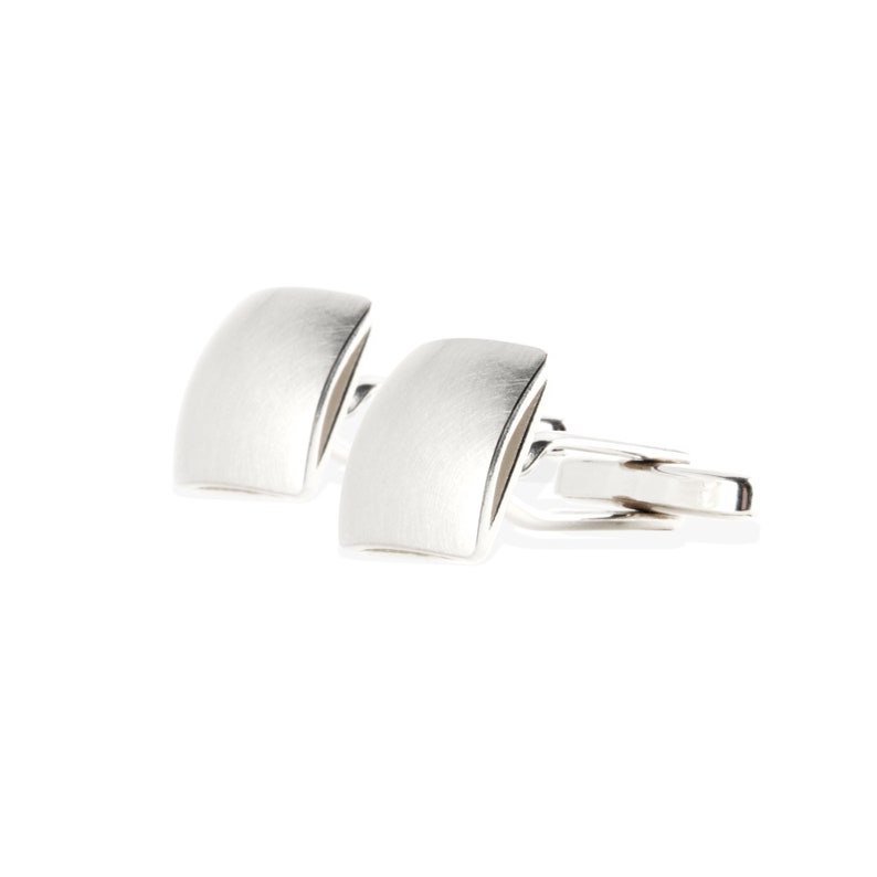 cufflinks Square matted 925 silver zdjęcie 1