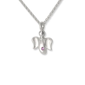 lucky charm: guardian angel necklace sterling image 1