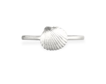 ring sea shell - sterling