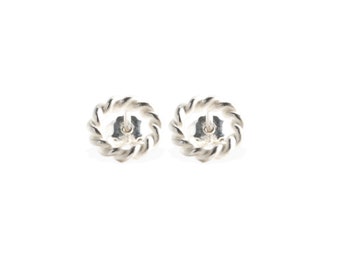 earrings: studs "Filigree1 groß" - 925 sterling silver