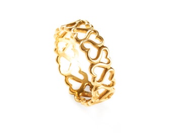 ring hearts - 18k gold