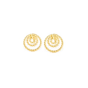 earrings: studs filigree 3er 18k gold image 4
