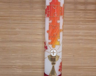 Puzzle 4" gold rot-orange-gelb 400/40mm.