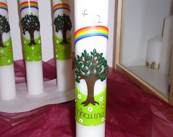 Kerze  Baum des Lebens  35 /5 cm.