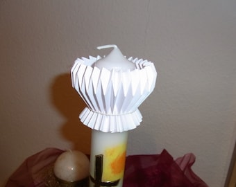 Drip protection for paper candles