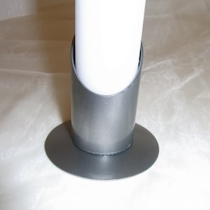 Kaminkerzenständer für Kerzen 4 cm. in silber Bild 1