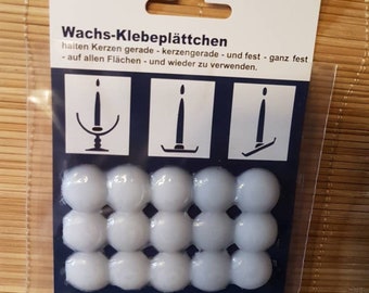 Wachs Klebeplättchen für Kerzen