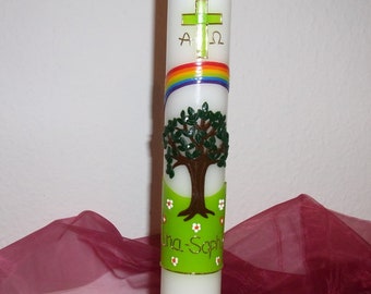 Kerze  Baum des Lebens  40 /5 cm.