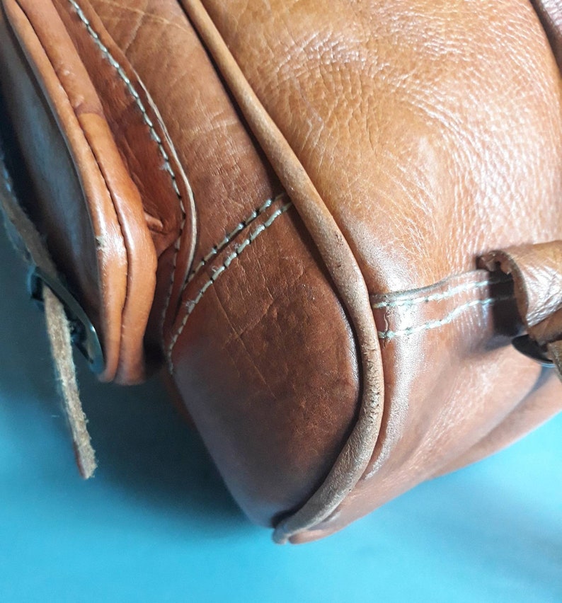 Vintage Brown Leather Handmade Backpack Bag