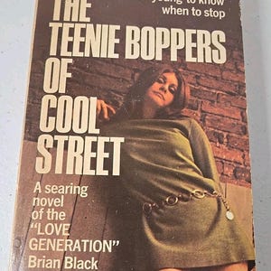 The Teenie Boppers Of Cool St. Brian Black 1967 Softcover Library Pulp Fiction image 1