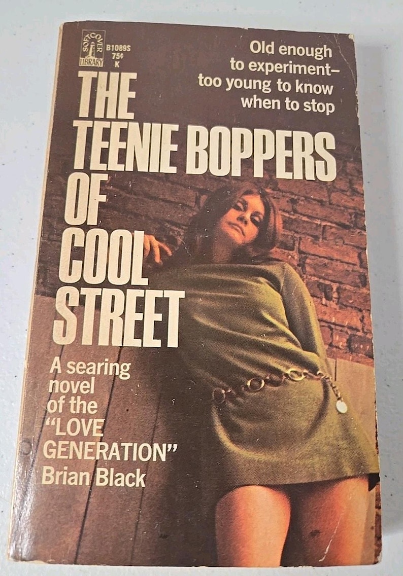 The Teenie Boppers Of Cool St. Brian Black 1967 Softcover Library Pulp Fiction image 1