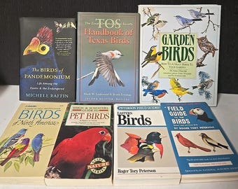 Lot Of 7 Bird Species Ornithology Peterson Exotic North American Guide