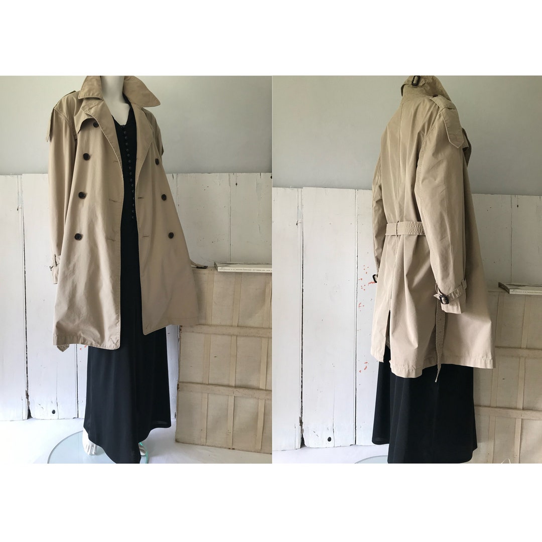 HACKETT Trench Coat/ Classic Trench Coat/ Vintage Trench Coat/ Etsy