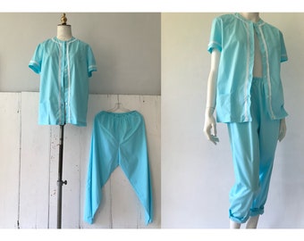 Leuke vintage pyjamaset/jaren 50 pyjamaset/vintage loungewear/jaren 50 strandset