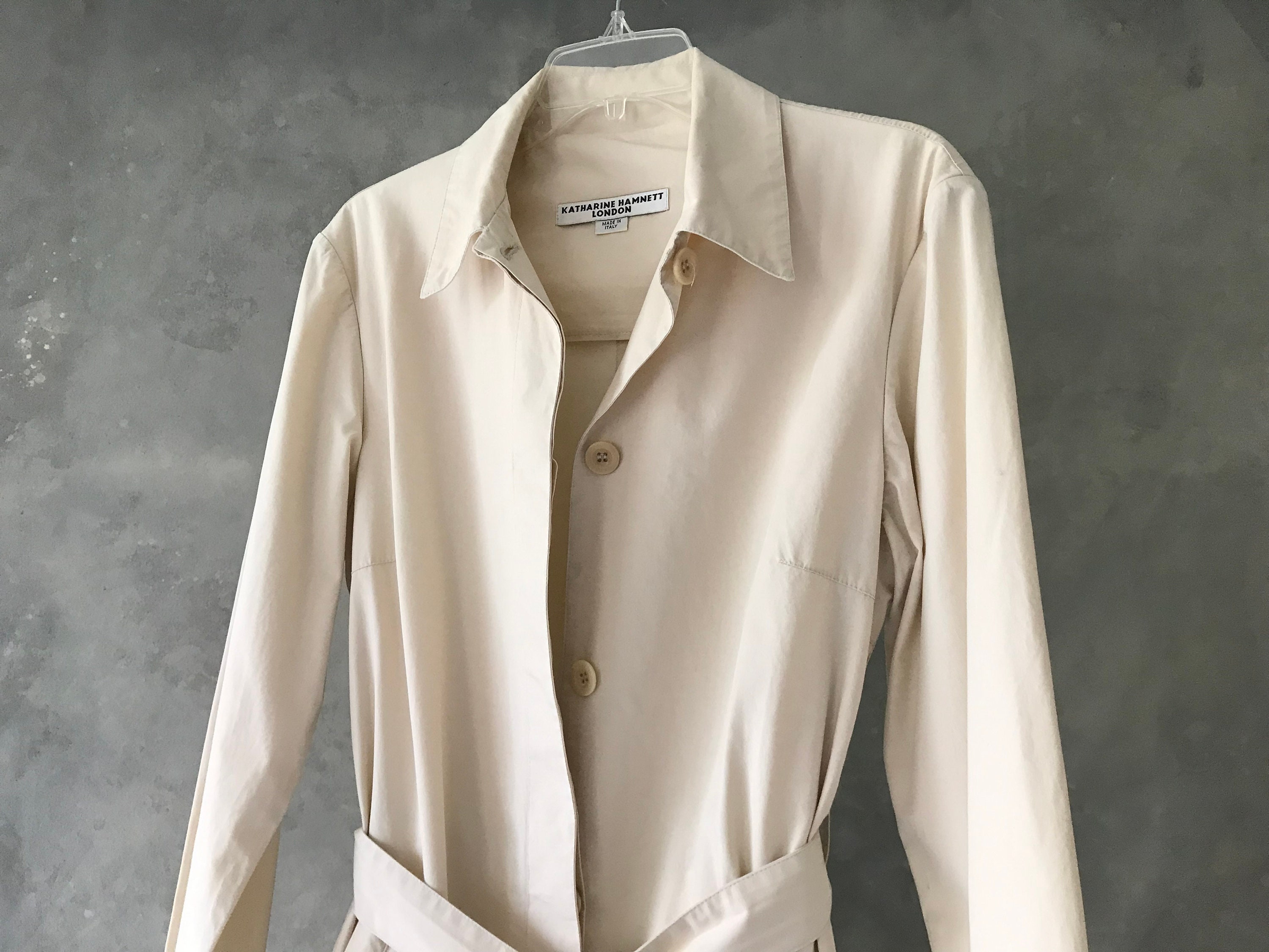 Vintage KATHERINE HAMNETT Belted Mac/trench/raincoat Vintage KATHERINE HAMNETT Belted Mac/trench/raincoat