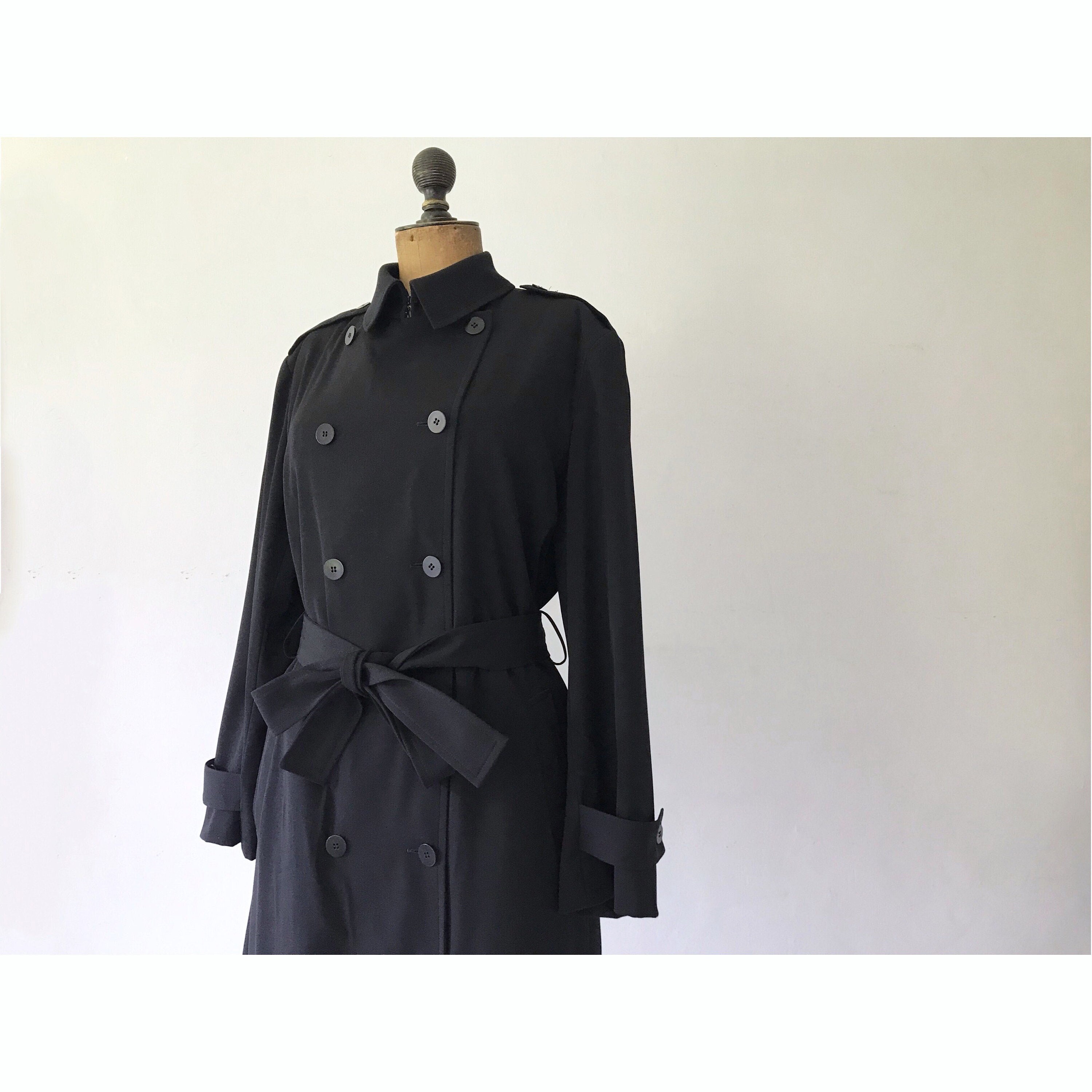donna karan belted trench coat