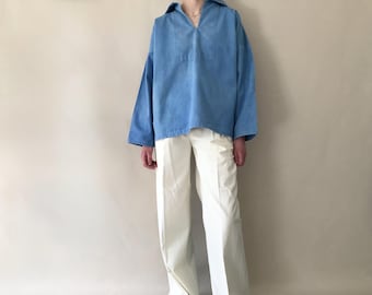 Haut Rayé Marine Old Navy Femme - Style Pêcheur 100% Coton - Taille S