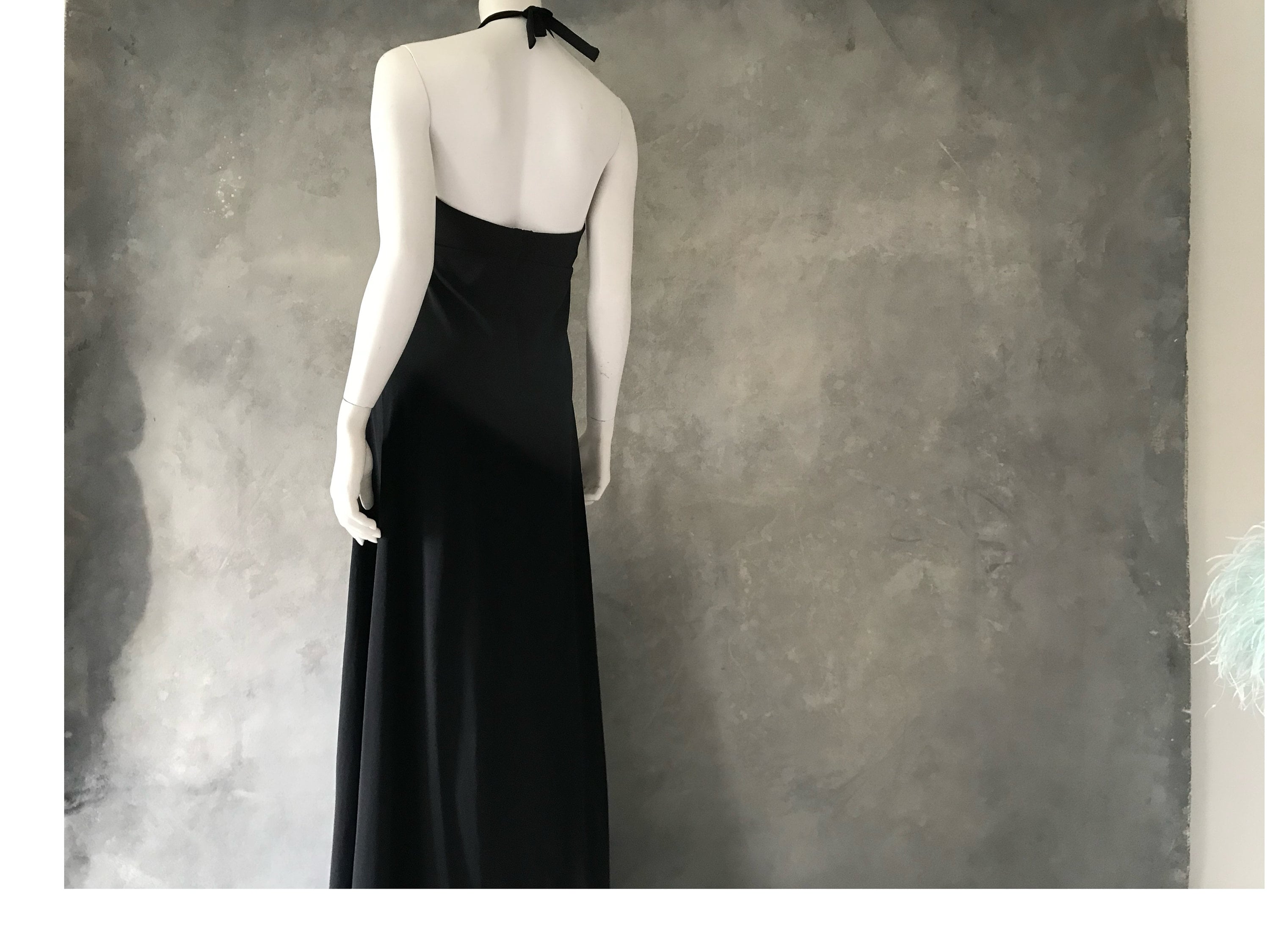 Buy Vintage 1970s Dress by Quad/1970s Maxi Dress/ 1970s Halter 