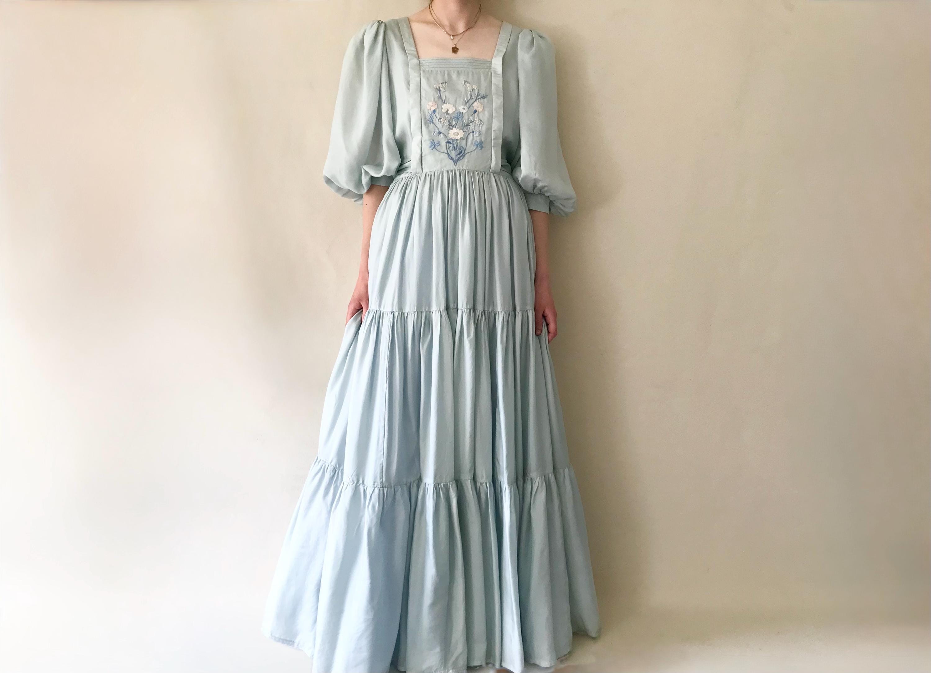 blue dress for baby girl Vintage Dress by Droopy and Browns – modesandmore main image 0