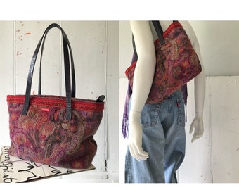 Vintage Carpet Bag by ETRO /designer Bag/ Vintage Paisley