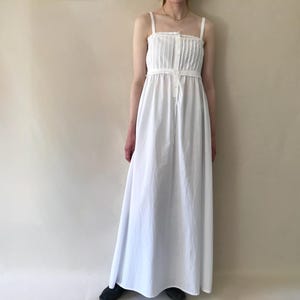 Vintage LAURA ASHLEY-jurk/jaren 70 Laura Ashley-zonnejurk/jaren 70 maxi-jurk/lange witte jurk Edwardiaanse stijl/vintage zomerjurk