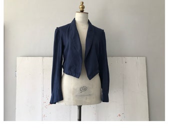 Vintage 1930s Spencer jacket/ 1930s jacket/vintage summer jacket/vintage workwear/vintage uniform/short jacket