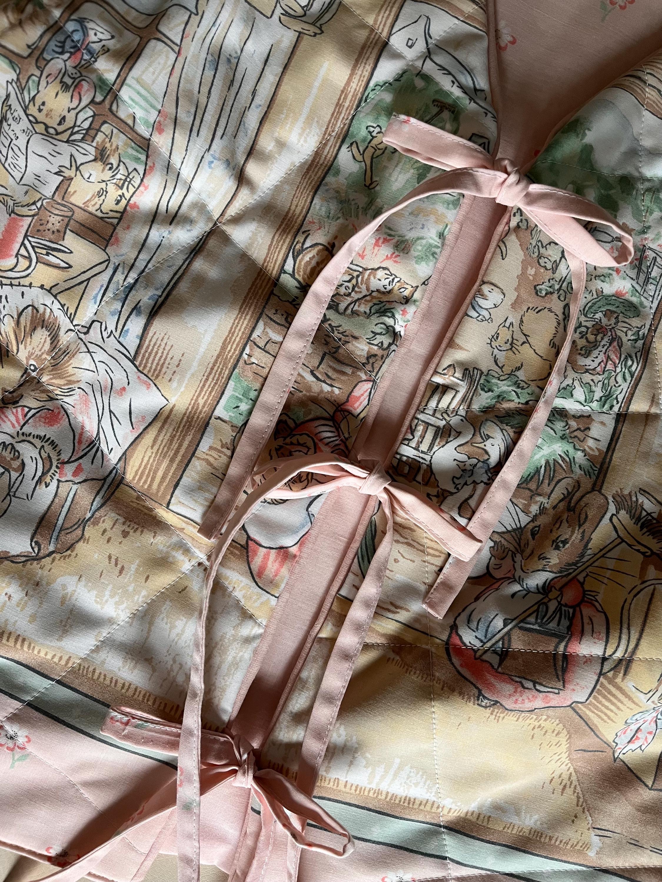 Beatrix Potter the Tale of Peter Rabbit Pink Quilted Vest Size Womens ...