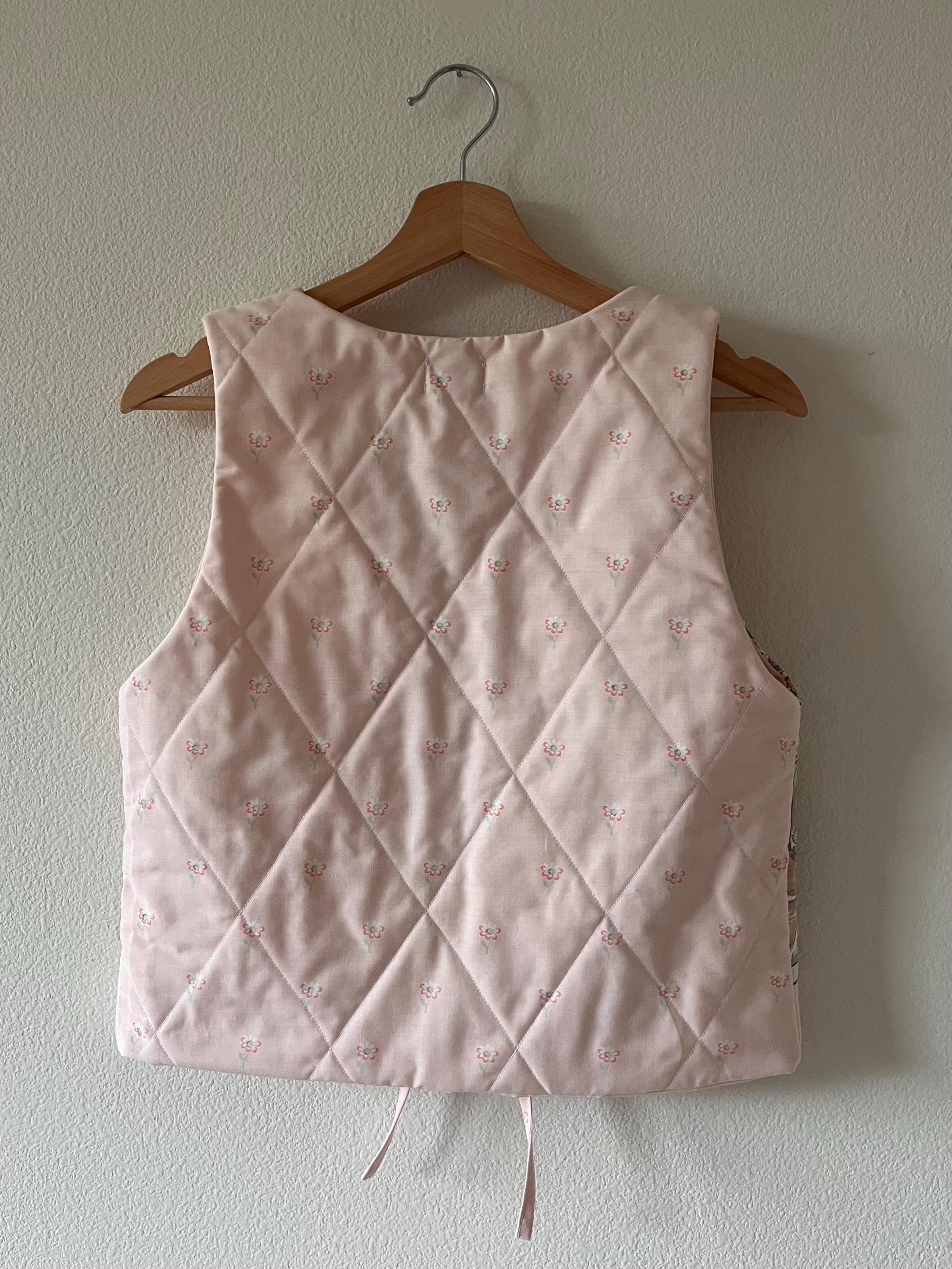 Beatrix Potter the Tale of Peter Rabbit Pink Quilted Vest Size Womens ...