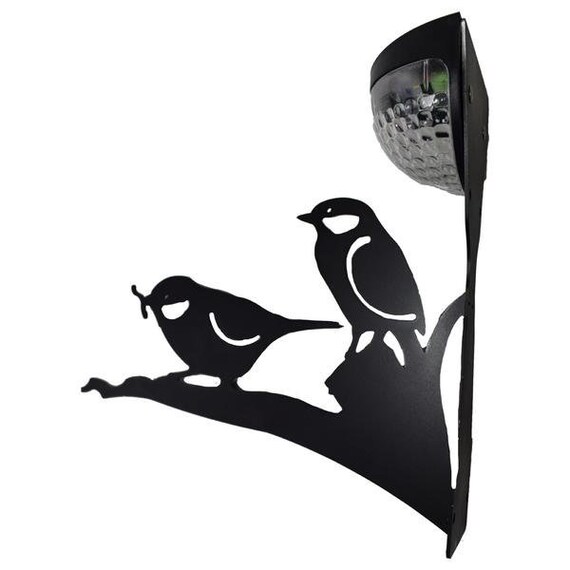 Solar Led Garden Light Bird Feeder Hanging Wall Mount Bracket Etsy