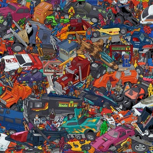 M.A.S.K Toybox Giclee Print Regular Size