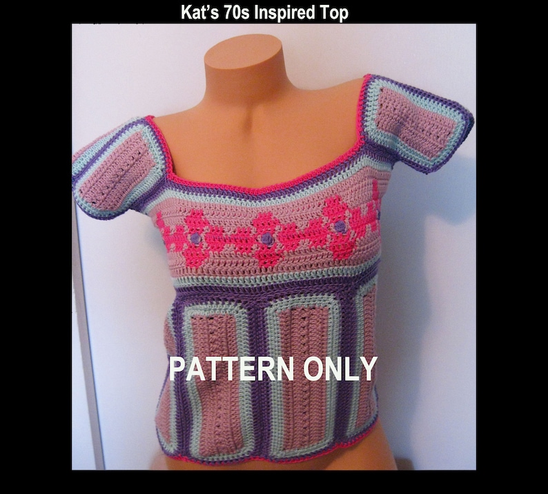 Crochet Pattern Digital Download 70s Inspired Woman's - Etsy