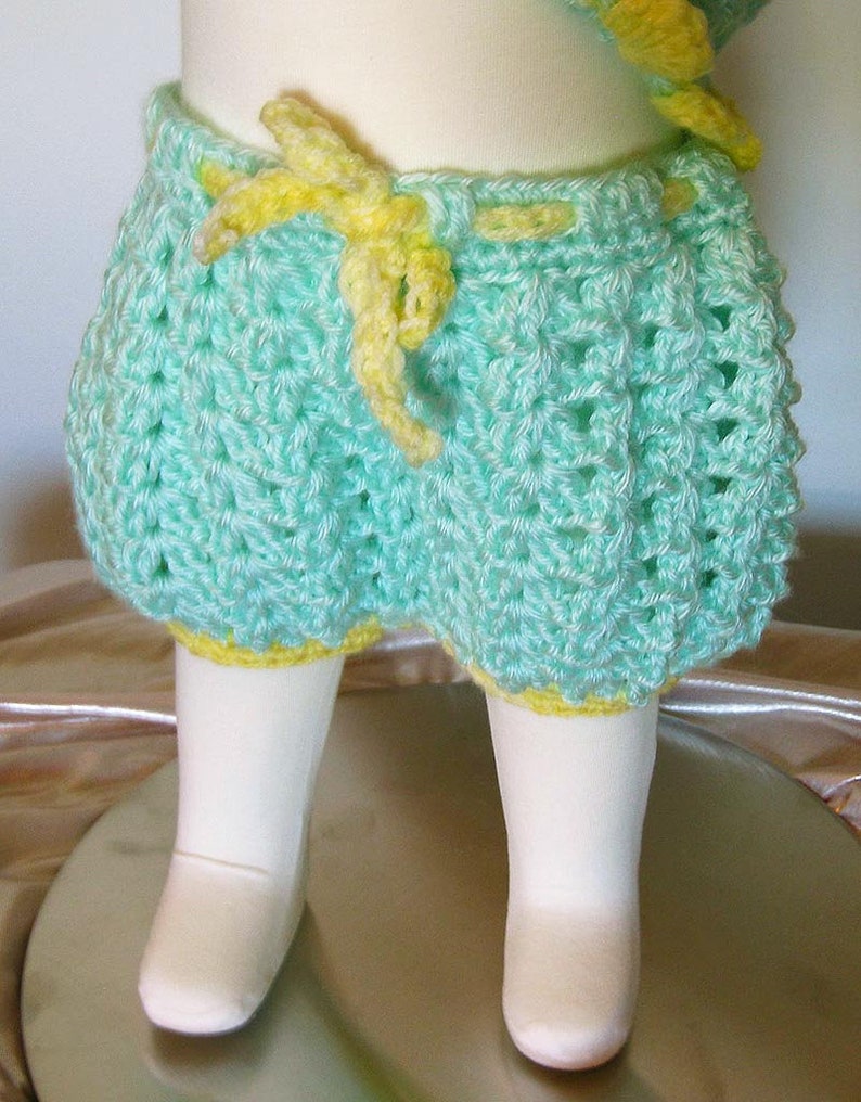 Tenue Au Crochet Fille Robe Bandeau Et Culotte Pour Bebe Etsy