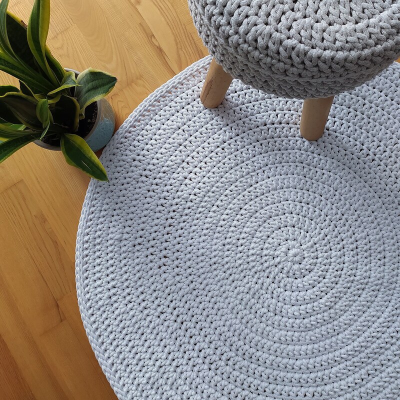 Cotton Crochet Rug - Etsy