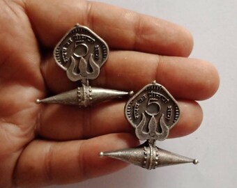 Vintage coin Stud earring,  Antique Finish Earrings,  Ethnic Earrings, Lightweight Earrings, Gift Ideas For Her, Trishula Earrings,