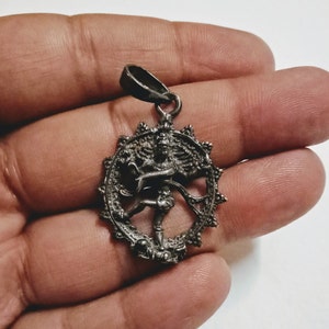 Nataraja Pendant, Dancing Shiva, Cosmic Pendant, Sterling Silver Pendant, Hindu Deity, Lord Shiva, Mahadev, Shivji, Shankar, Nataraj Pendant