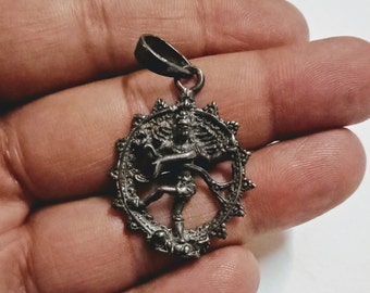 Nataraja Pendant, Dancing Shiva, Cosmic Pendant, Sterling Silver Pendant, Hindu Deity, Lord Shiva, Mahadev, Shivji, Shankar, Nataraj Pendant