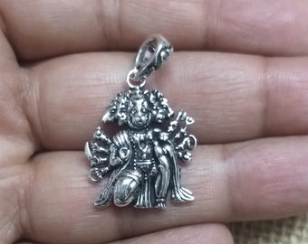 Panchmukhi Hanuman Pendant, 925 Sterling Silver, Shiva's Avatar, Hindu God Amulet, Rama Devotee, Protection Amulet