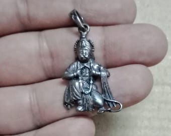 Hanuman Pendant, 925 Sterling Silver Pendant, Shiva's Avatar, Hindu God Amulet,  Rama Devotee, Protection Amulet, Rama, Sita