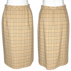Vintage Dalton Plaid Midi Skirt size Medium